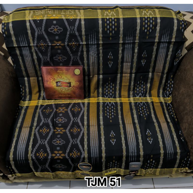 Sarung Ketjubung Red SKG TCC TJM & TCW Mesres Jahit Tengah