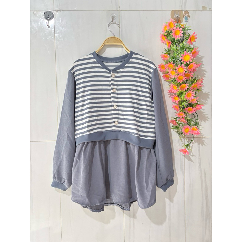 atasan busui wanita atasan kaos knit wanita kaos knit wanita atasan knit wanita