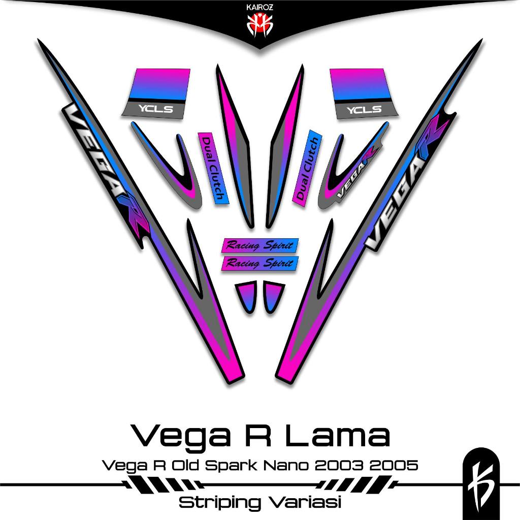 STRIPING VEGA R LAMA SKU 4 STIKER STICKER YAMAHA VEGA R OLD 2003 2005 110 LAMA SIRIUS SPARK NANO