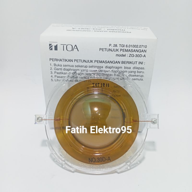 SPULL TOA 25 WATT SPUL TOA ZG-30D-A / Spul Speaker Toa Terlaris
