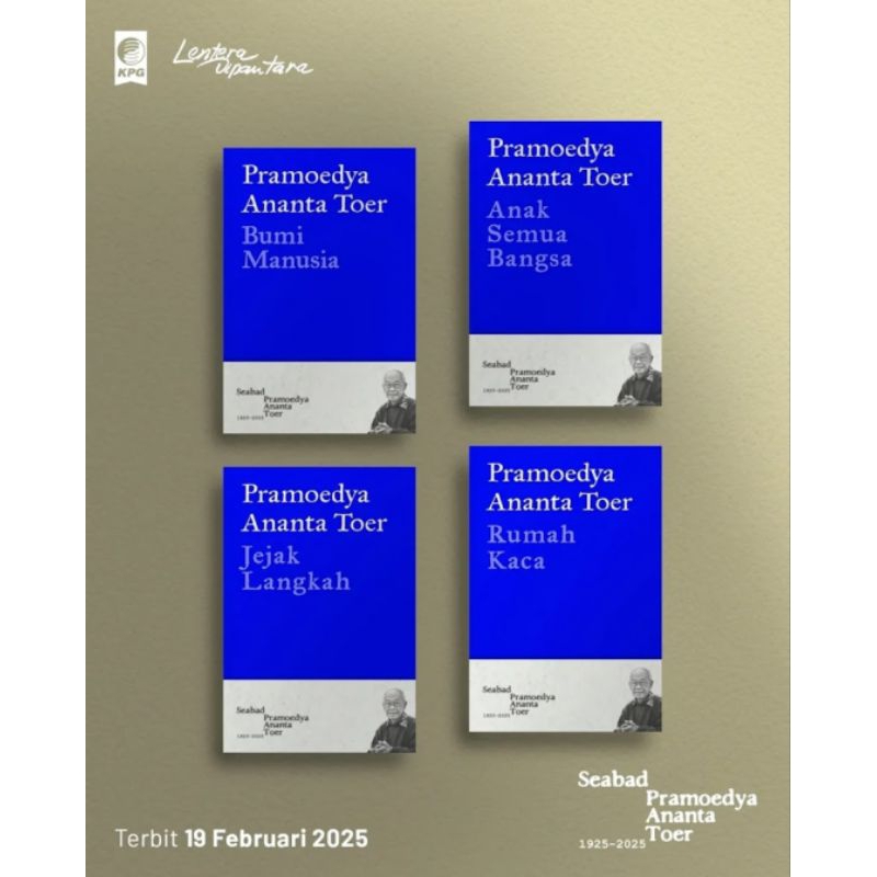 1 SET Tetralogi Pulau Buru edisi #SeabadPram Pramoedya Ananta Toer