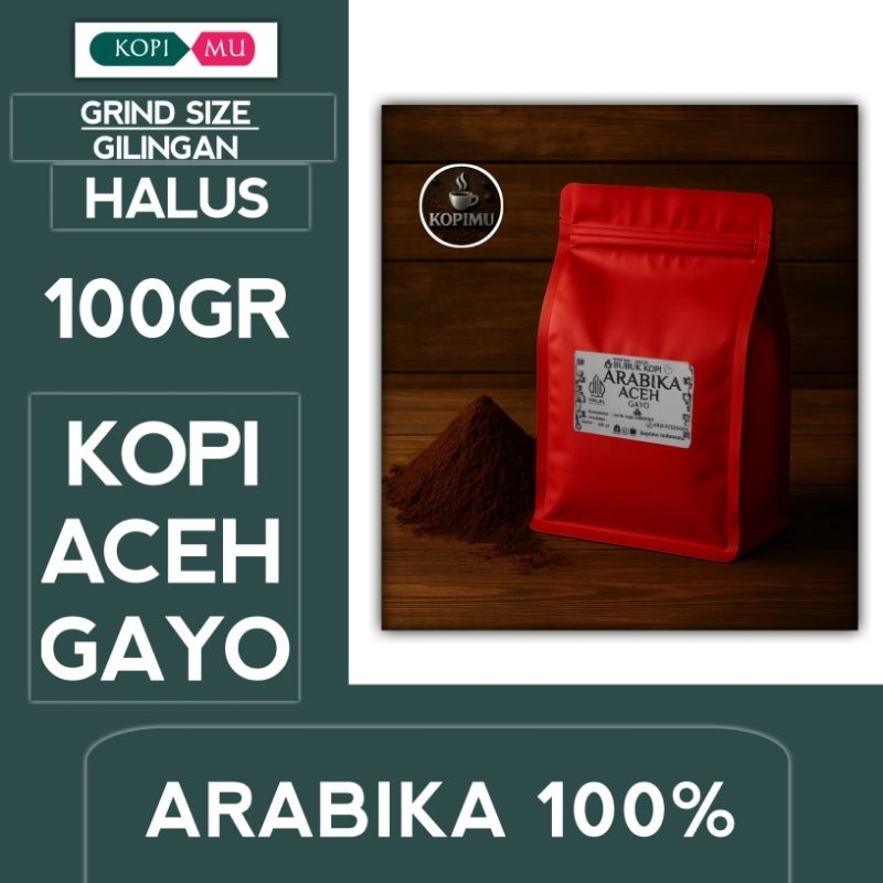 

KOPI ARABIKA ACEH GAYO 100 GRAM 100%ASLI /BUBUK KOPI