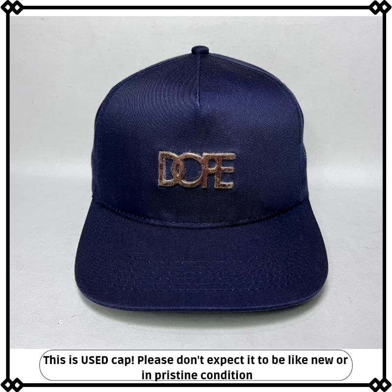 topi dope logo besi original second preloved setelan