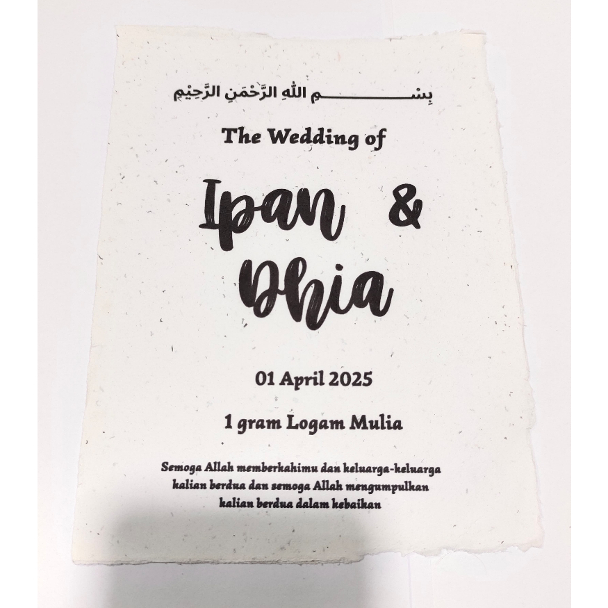 

Cetak Kertas Daur Ulang A5 / A4 / Lingkaran / Kubah (Custom Design)