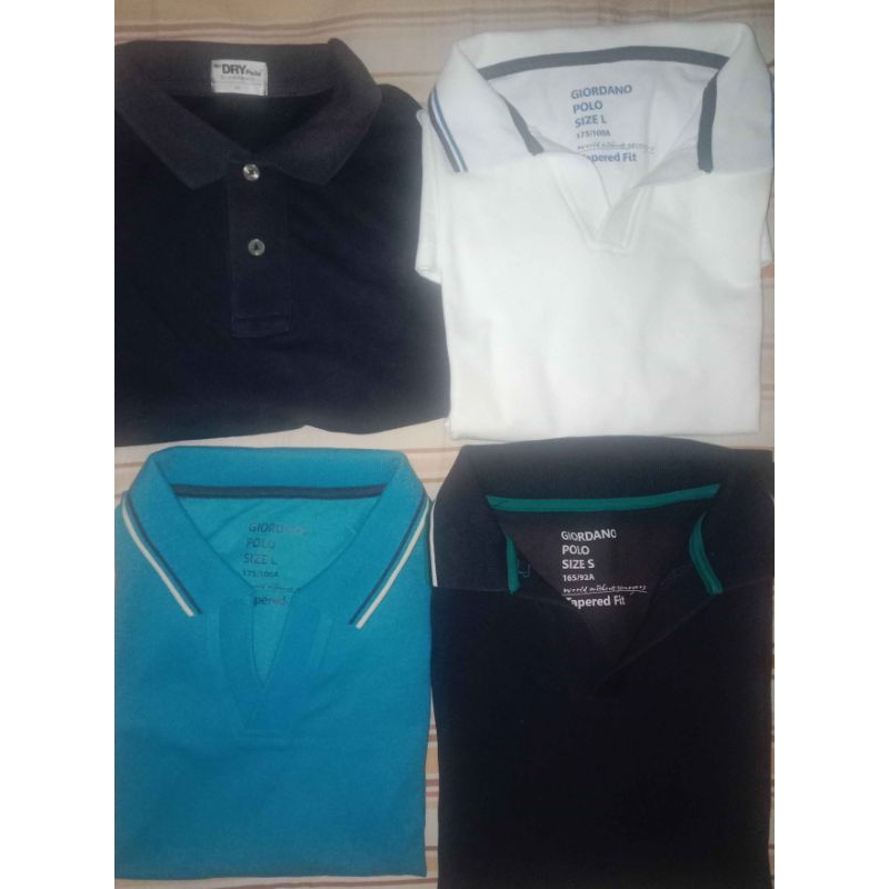 Kaos Polo Pria Merk Giordano Preloved