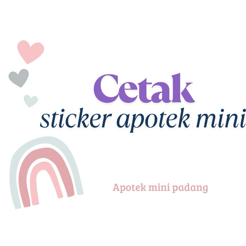 

cetak sticker untuk apotek mini
