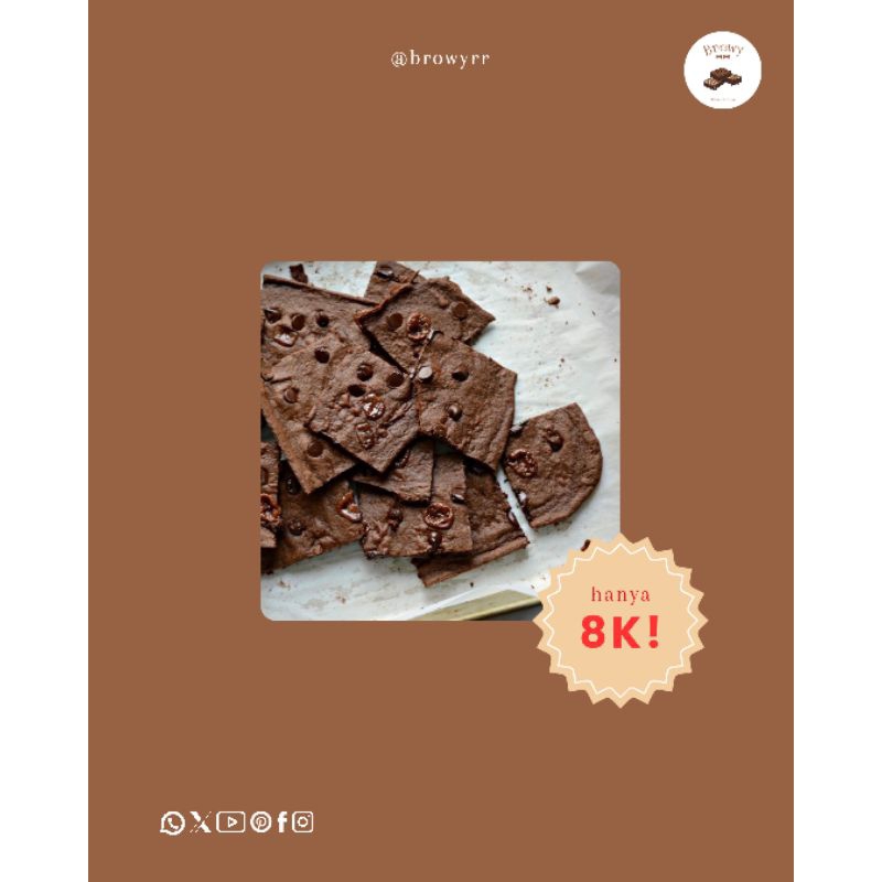 

Browyrr - Brownies Crispy Choco Chips 50gram