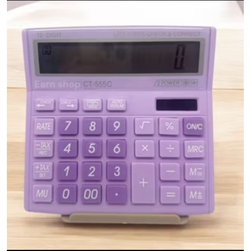 

Kalkulator Dagang Ct -555C Ungu Fancy Warna Ungu 12Digit terbaru