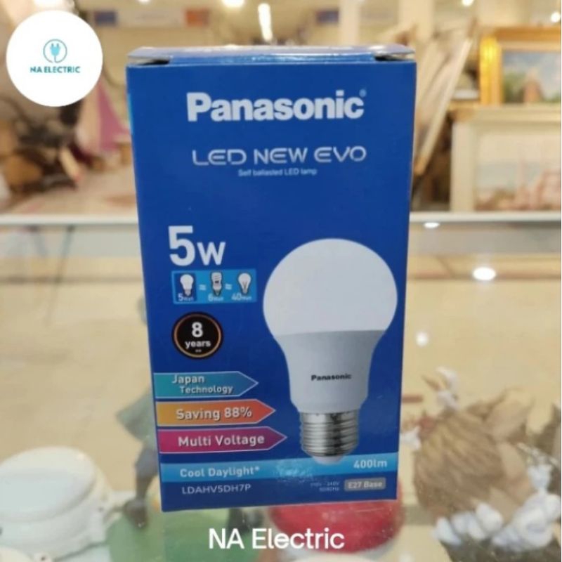 Lampu LED Bulb Panasonic New Evo 5Watt