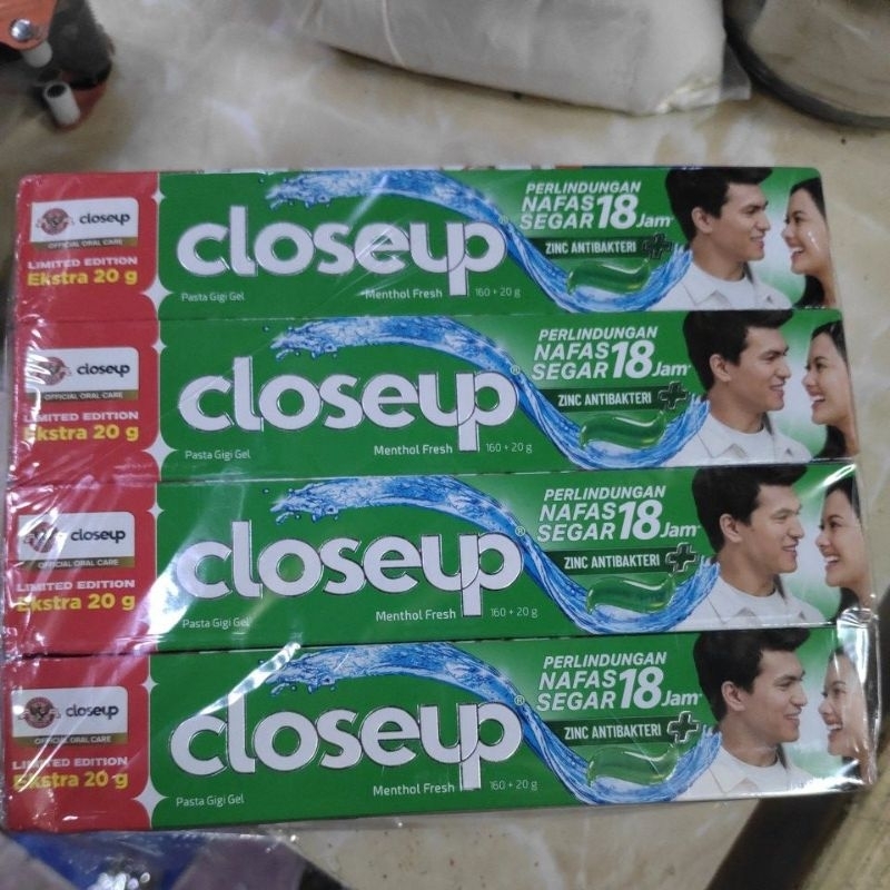 CLOSE UP 160+20 GRAM ( 1 PAK) ISI 12 PCS CLOSEUP ODOL
