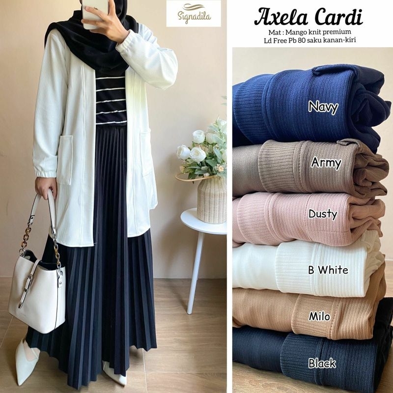 Pakaian set wanita dewasa axela Cardi bahan bagus nyaman dipakai