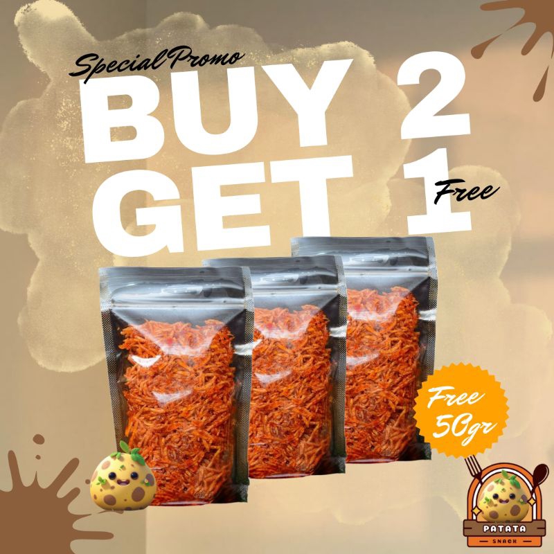 

Kentang Mustofa// Buy 2 Get 1// PATATA// Original//Pedas manis// Extra hot//Termurah