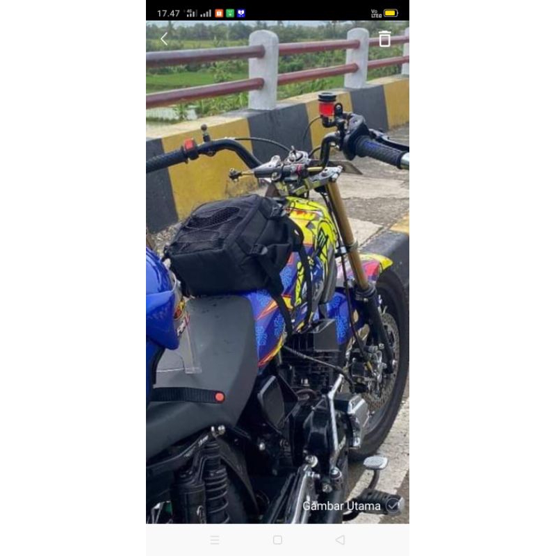 KRTI tas  pinggang motor  tas selempang RX king RX s RX k RX z tas touring raider yrki