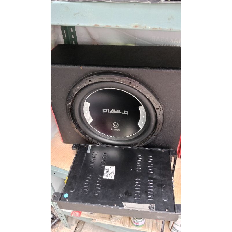 Paket Jozz Venom Diablo 12 inch + Power Momentum 4 Channel