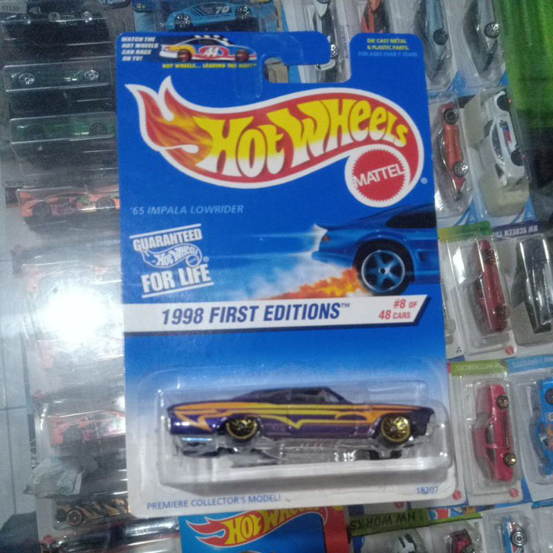 hot wheels 65 impala lowrider released in 1998