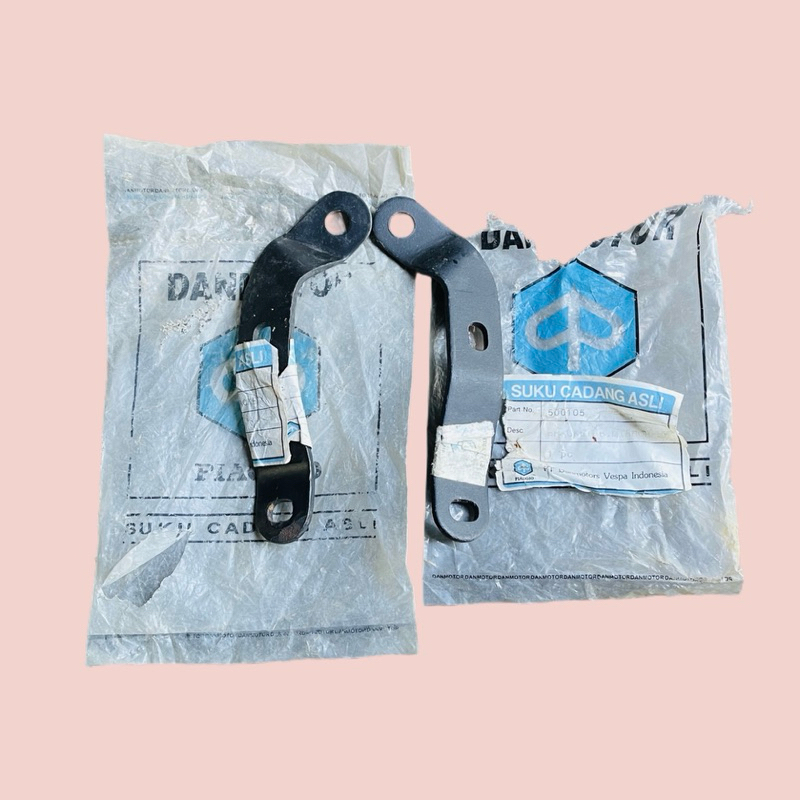 Dudukan Spion Vespa Excel Original Danmotor Biru