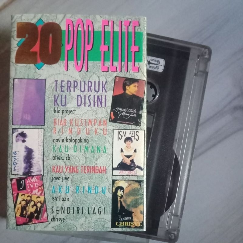 Audio kaset pita original 20 pop Elite produksi Musica Studio