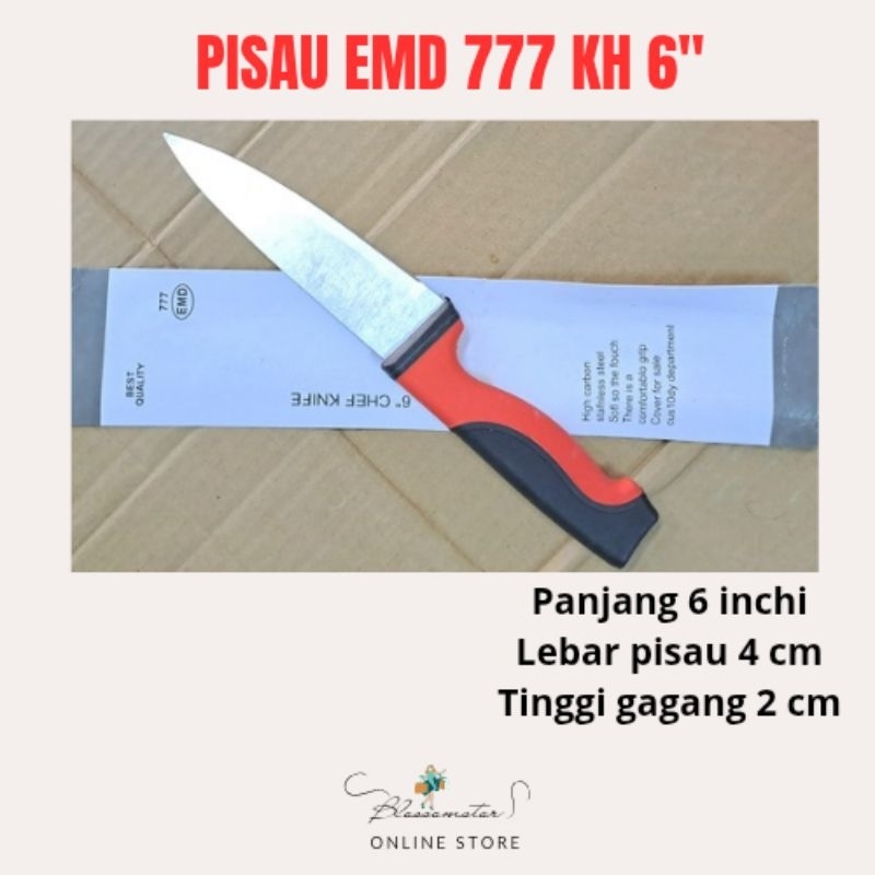 PISAU EMD 777 KH 6" INCHI / CHEF KITCHEN KNIFE / PISAU DAPUR