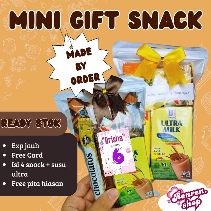 

Renrenshop - Minigift snack / Mini gift / Hampers snack / Snack mini ultah / snack ultah murah