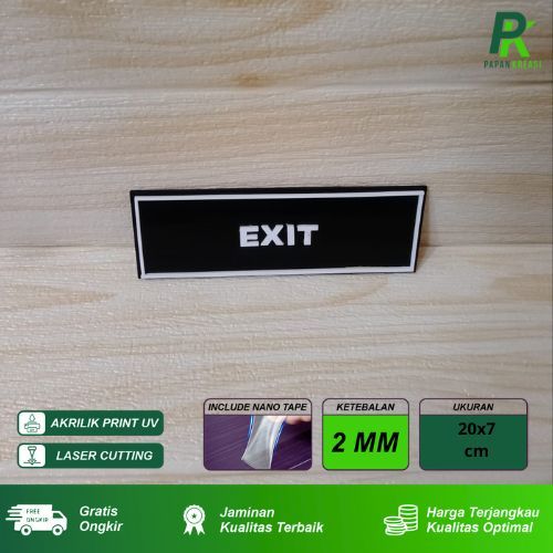 

Sign Exit Akrilik Huruf Timbul