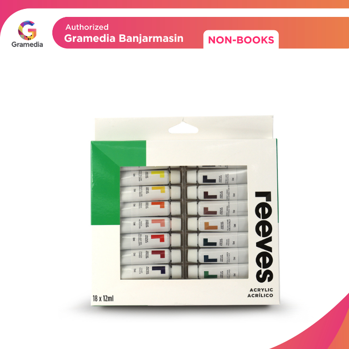 

Gramedia Banjarmasin - reeves 18 acrylic colour set new