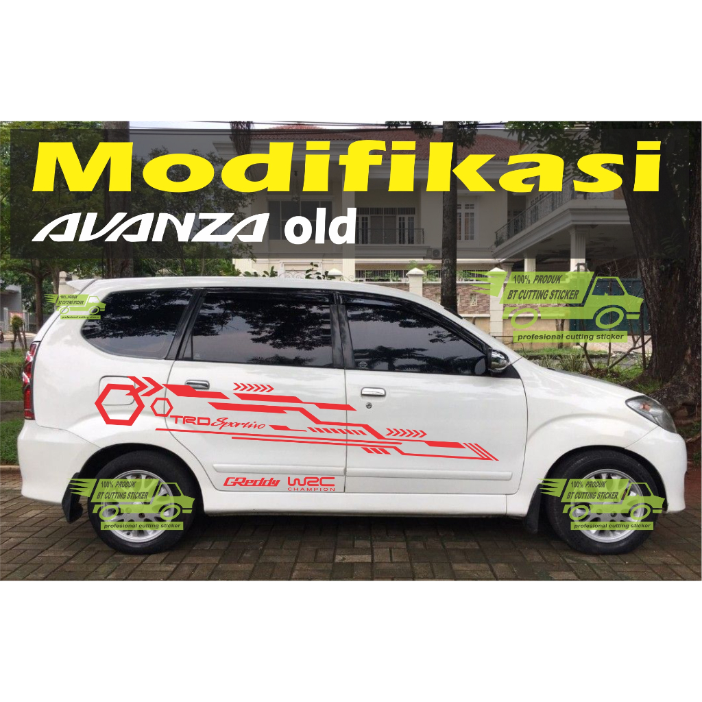 OLD2 Sticker avanza old tahun 2003 - 2011 / sticker xenia old / stiker mobil toyota avanza