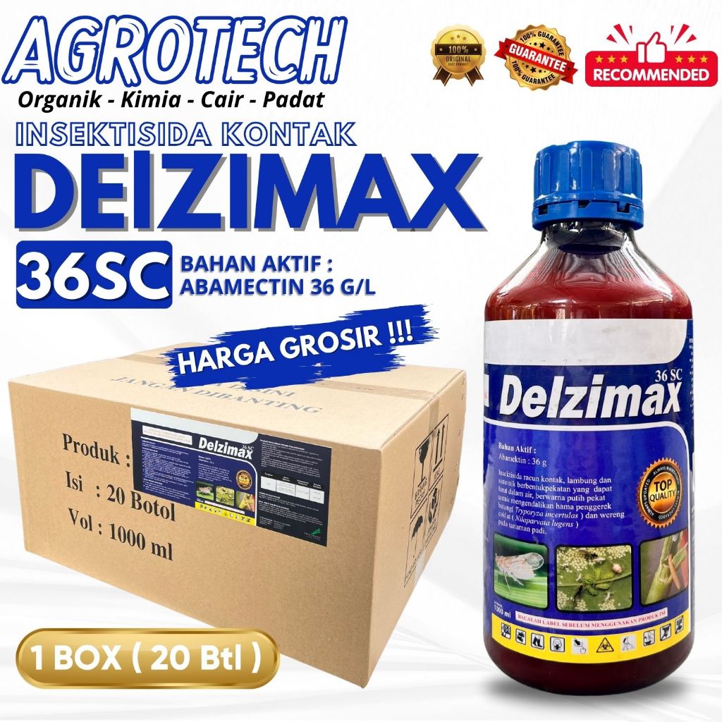 GROSIR DELZIMAX 36SC 1L Insektisida Kontak Untuk Padi Basmi Hama Penggerek Batang