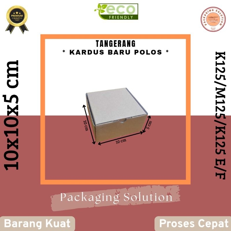 

Box Die Cut 10x10x5 cm Kardus Baru