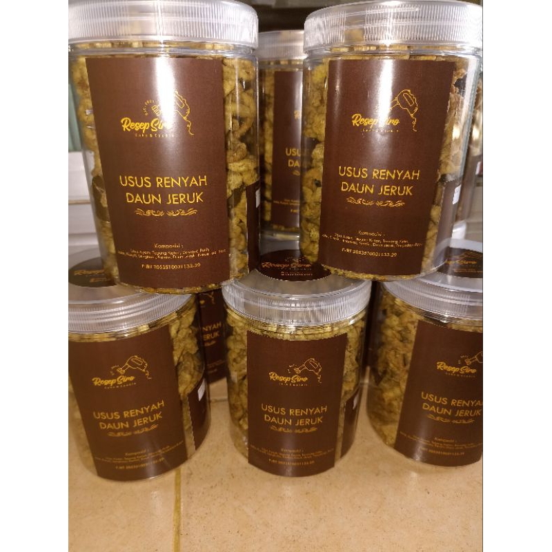 

usus renyah daun jeruk Resep_siro 150gr | usus super renyah