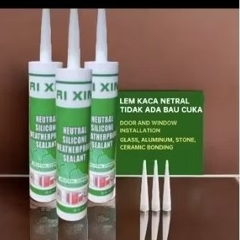 Sealant Neutral Premium/Lem Kaca/Aluminium Netral/300Ml