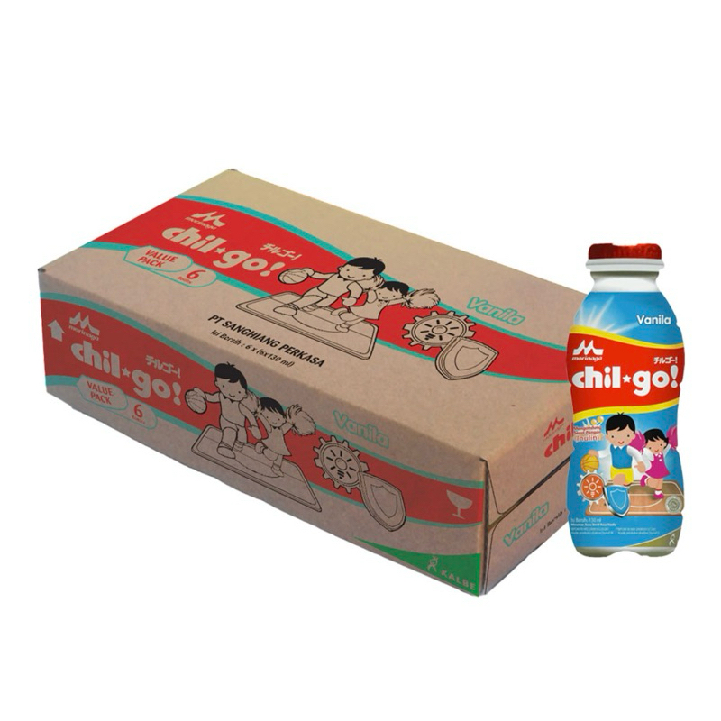 

Morinaga chil-go Susu Cair Steril Rasa Vanila, Coklat, Strawberry isi kemasan 36 x 130 ml - Kartonan