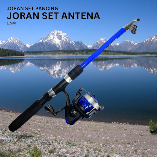 Promo Joran Set Pancing Antena 150cm + Reel Gratis Senar Murah Kuat Premium Anti Patah Kota Medan