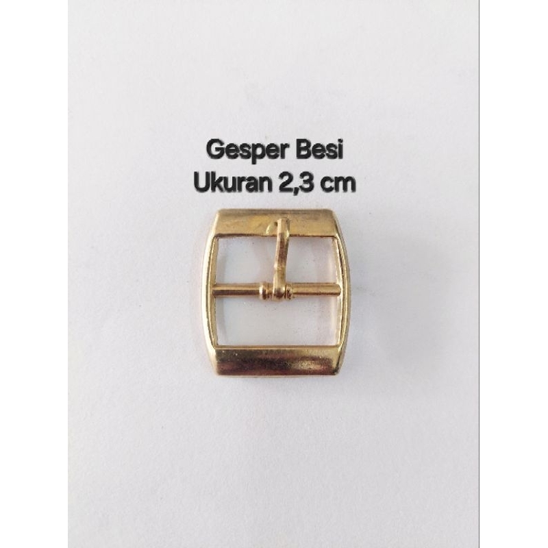 Gesper Besi 2.3 cm Warna Emas – Aksesoris Gesper Logam Kuat untuk Sabuk, Tas, Sepatu Perbiji
