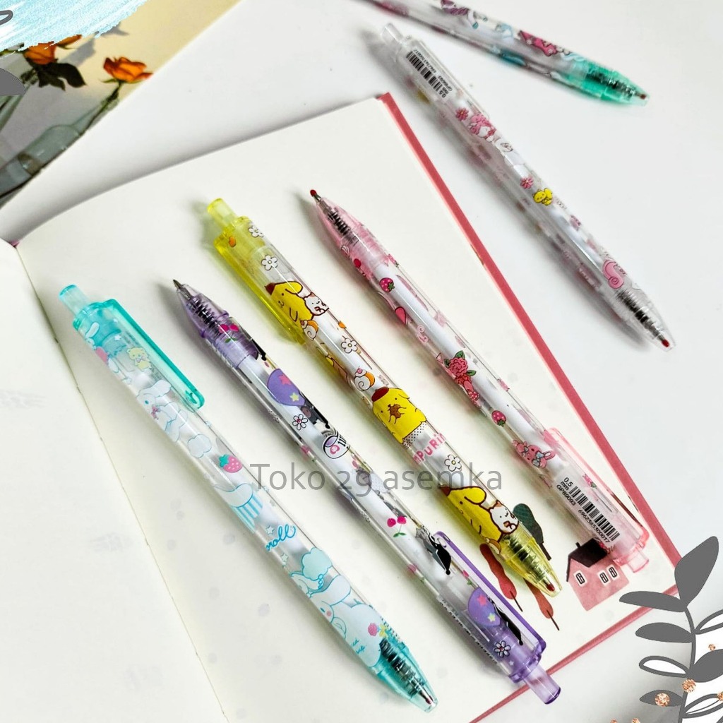 

PULPEN CETEK SANRIO BENING ALAT TULIS BOLPOIN UNIK IMUT MURAH PEN GEL KARAKTER LUCU MURAH PENA