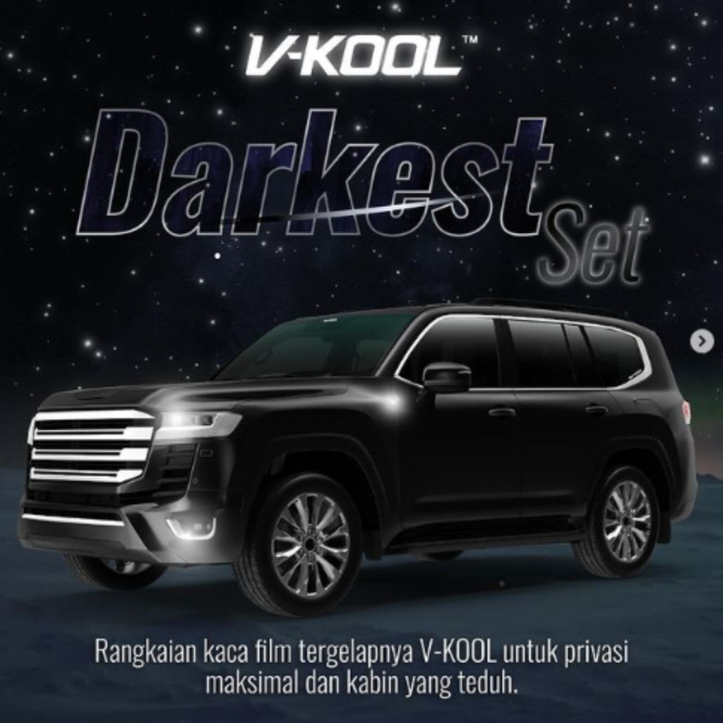 Kaca Film VKOOL Darkest Set Honda Mobilio Full VK30 X05 X05