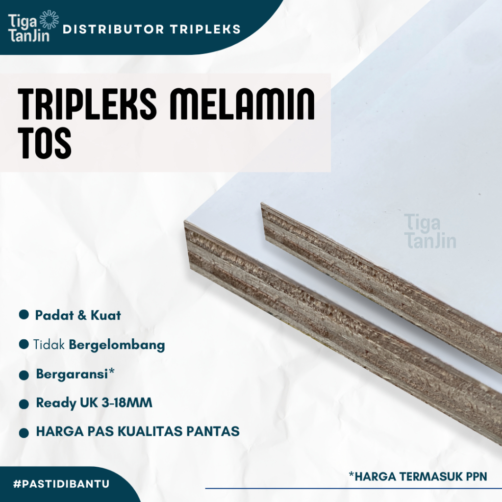 Triplek Melamin TOS Triplek Furniture Melaminto Murah Multiplek Melamin Putih Alba
