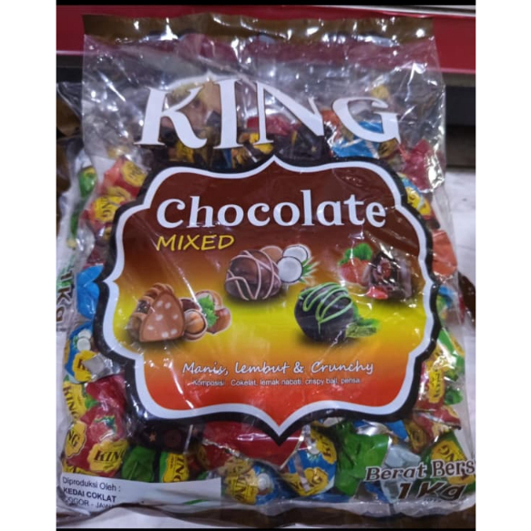 

Coklat Turki Bungkus merk king Premium Mix 1kg Oleh2 Haji Umroh