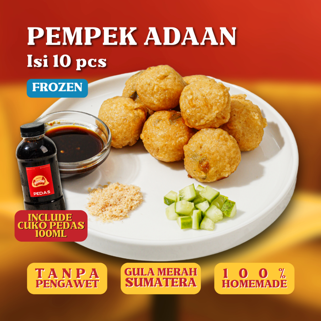 

Pempek Nyuko - Pempek Bulat/Adaan - Tanpa Pengawet dan Pewarna, Pempek Palembang, Empek, Mpek