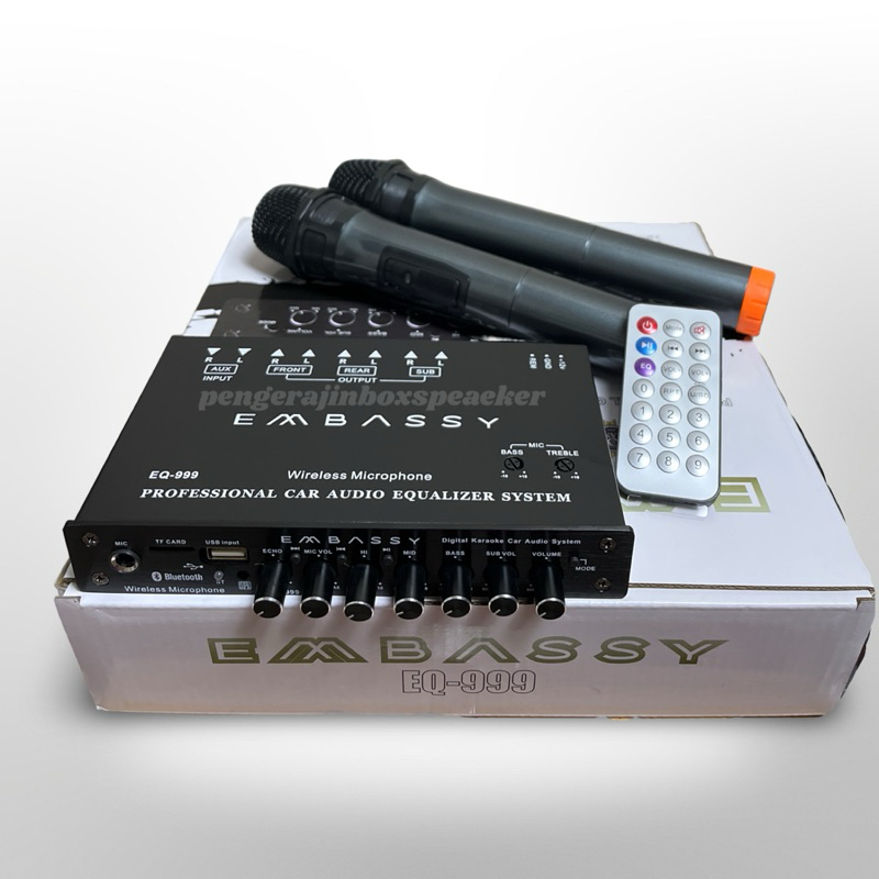 Joeley_Id Parametric Equalizer Mobil Bluetooth Mic Wieless Embassy Eq-999 Preamp
