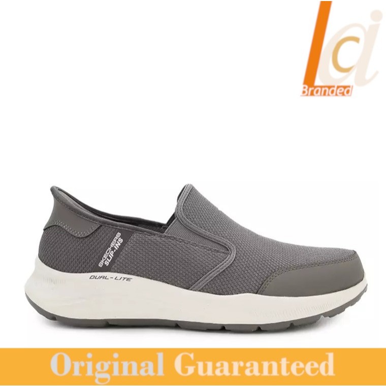 Sepatu Sneakers Slip On Pria Original Skechers Equalizer 5.0 - Taupe