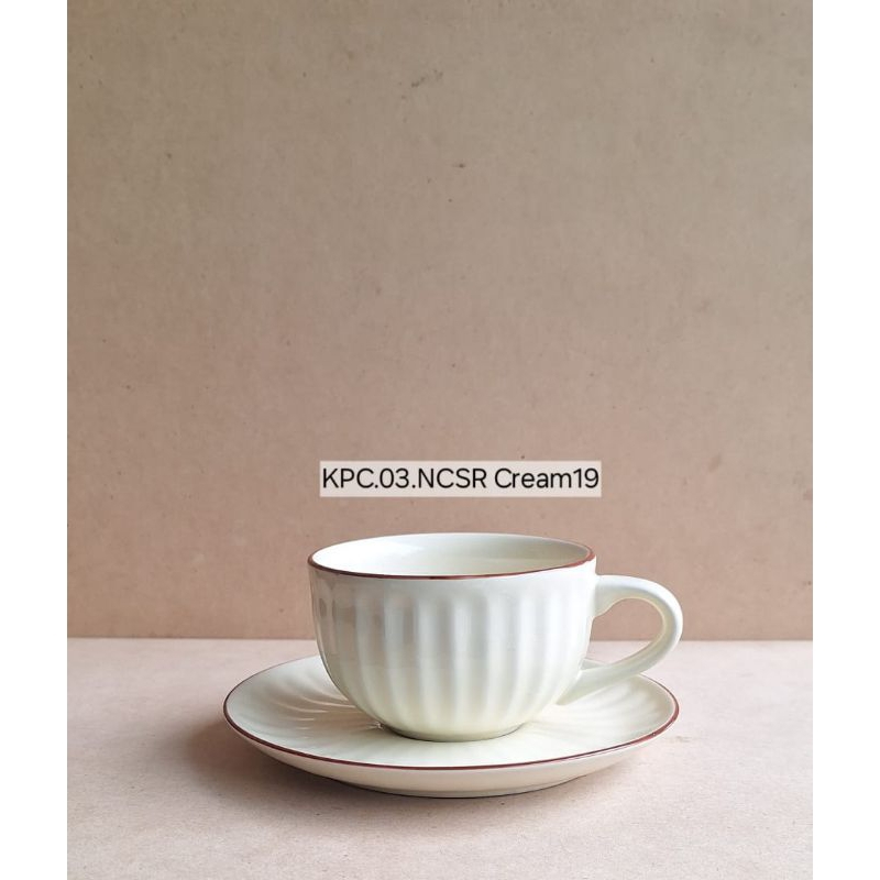 Cangkir Tatak Ramekin Set 6pcs + Tatakan cangkir Teh cangkir Kopi Gelas Tamu Gelas lucu Hampers Set 