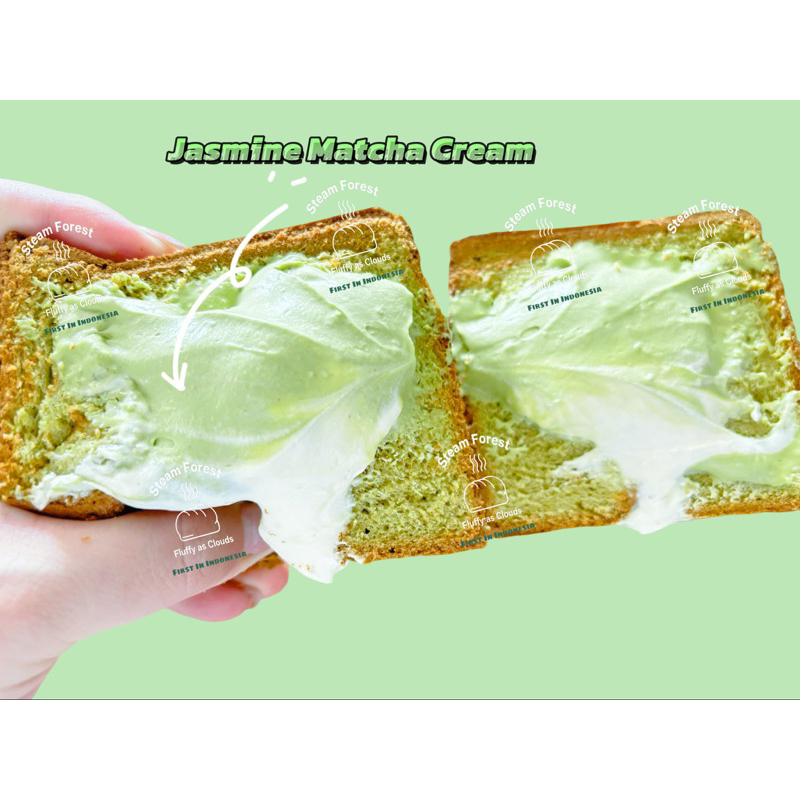 

Jasmine Matcha Bread/茉莉抹茶面包/Jasmine Cream/Matcha Cream/
