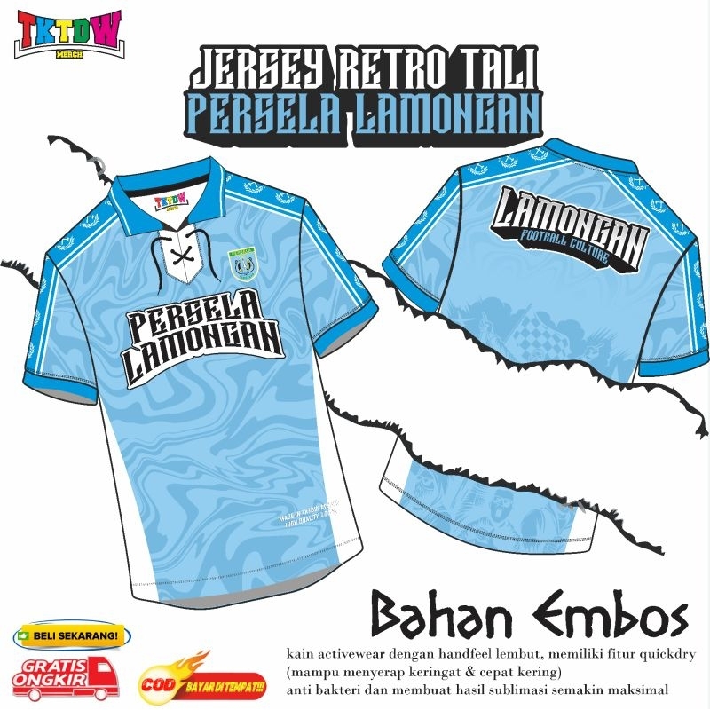JERSEY SUPORTER ( PERSELA LAMONGAN ) RETRO TALI