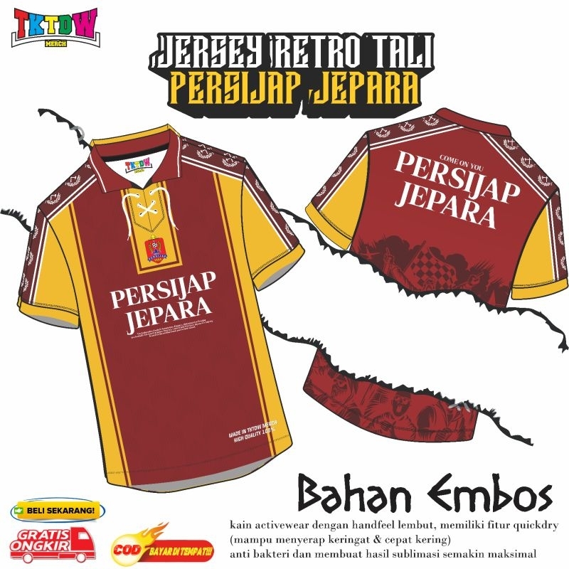 JERSEY SUPORTER ( PERSIJAP JEPARA ) RETRO TALI