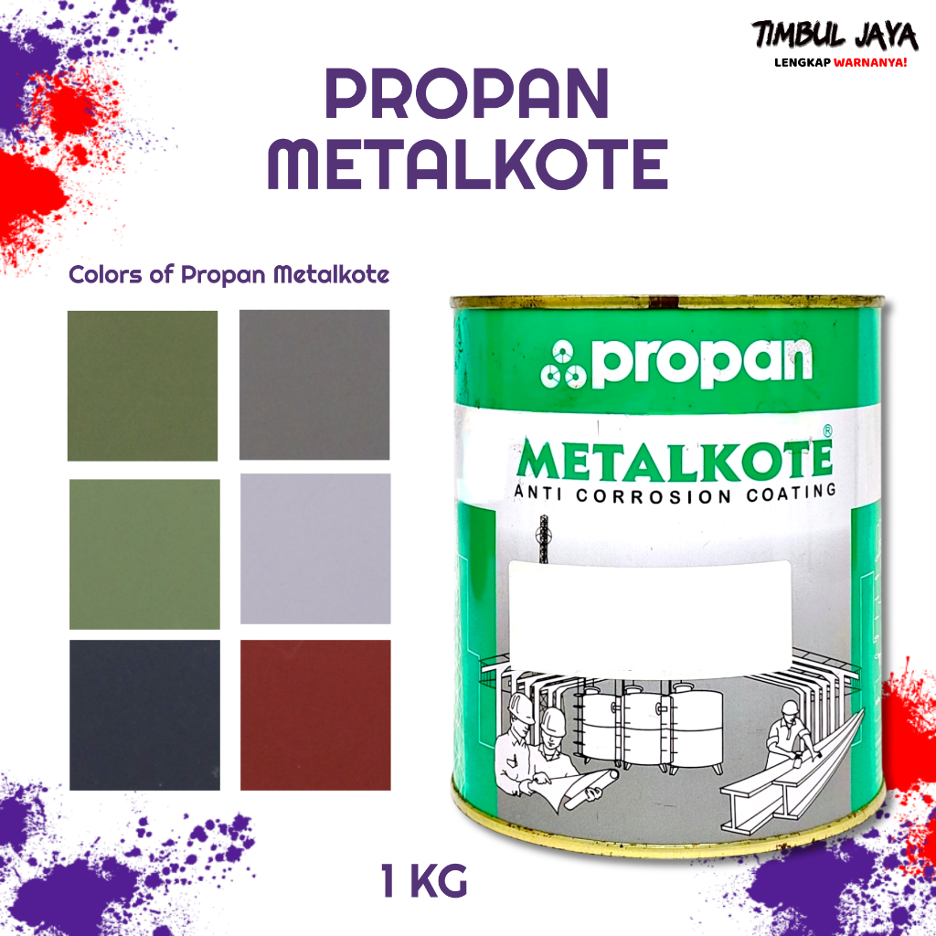 ORI Propan Metalkote 1Kg / Cat Anti Karat Propan / Zinc Chromate Propan Cat Dasar Besi Anti Karat