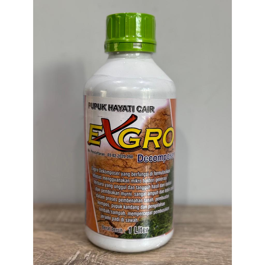 EXGRO DECOMPOSER 1 LITER MERANGSANG PERTUMBUHAN AKAR DAN BATANG
