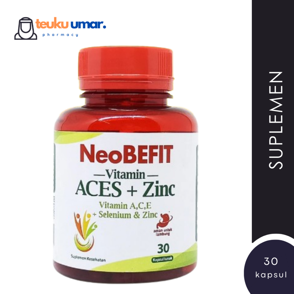 [Vitamin] Nature Pride Neo BEFIT Vitamin ACES + Zinc Selenium Isi 30 Kapsul Lunak | Multivitamin Seh
