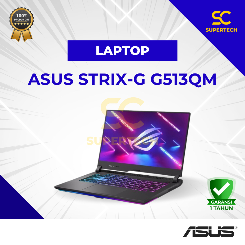 ASUS ROG STRIX-G G513QM-R736D6T-O RYZEN 7-5800H 16GB 512GB W10