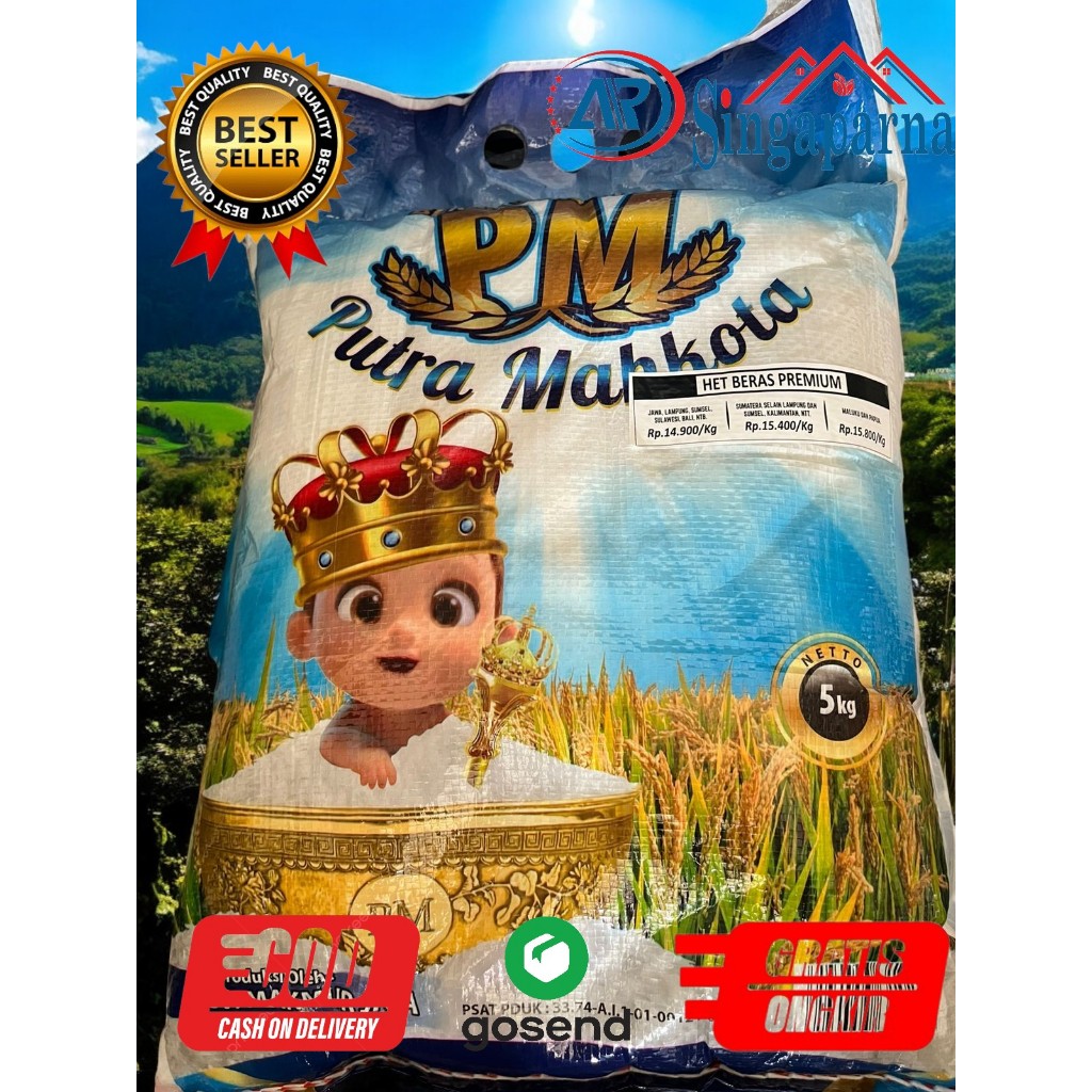 

BERAS PUTIH PULEN PREMIUM PUTRA MAHKOTA KEMASAN (10KG & 5KG)