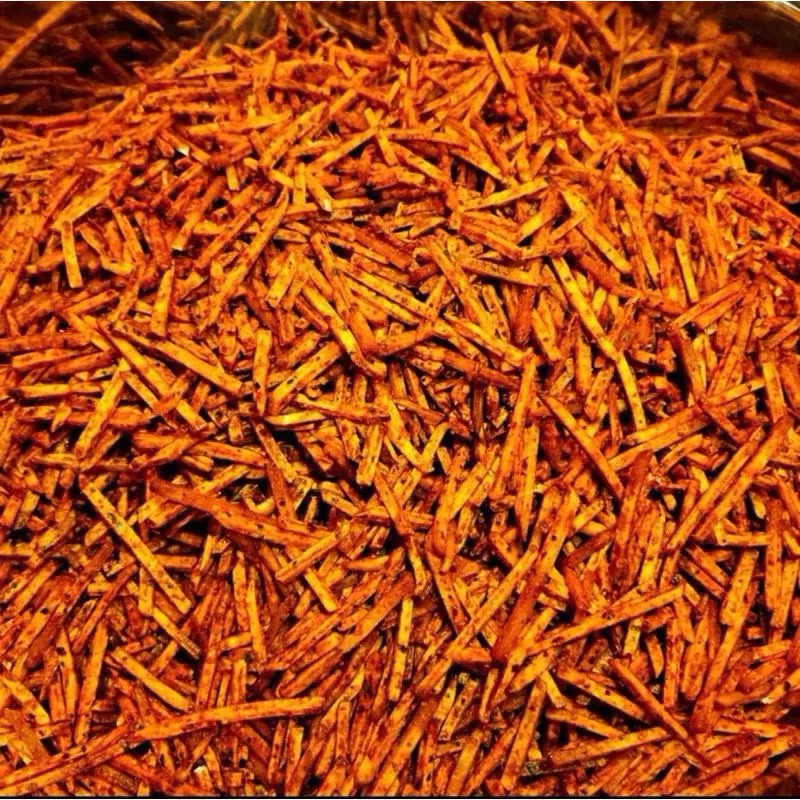 

Stik Talas Pedas Guih Renyah enak / stik mbote / stick talas camilan sehat / keripik / Snack 250gram-500gram